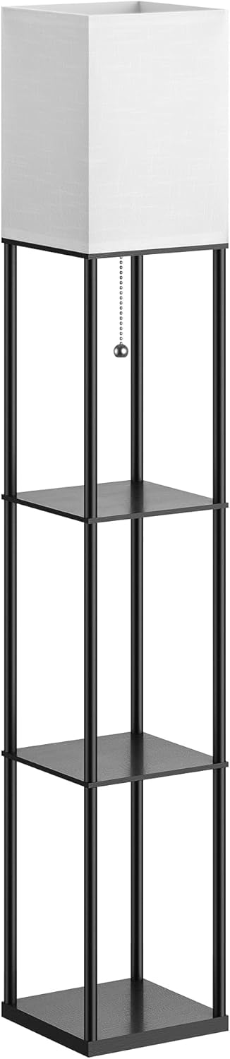 Floor Lamp with Shelves for Living Room