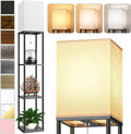 Floor Lamp with Shelves for Living Room