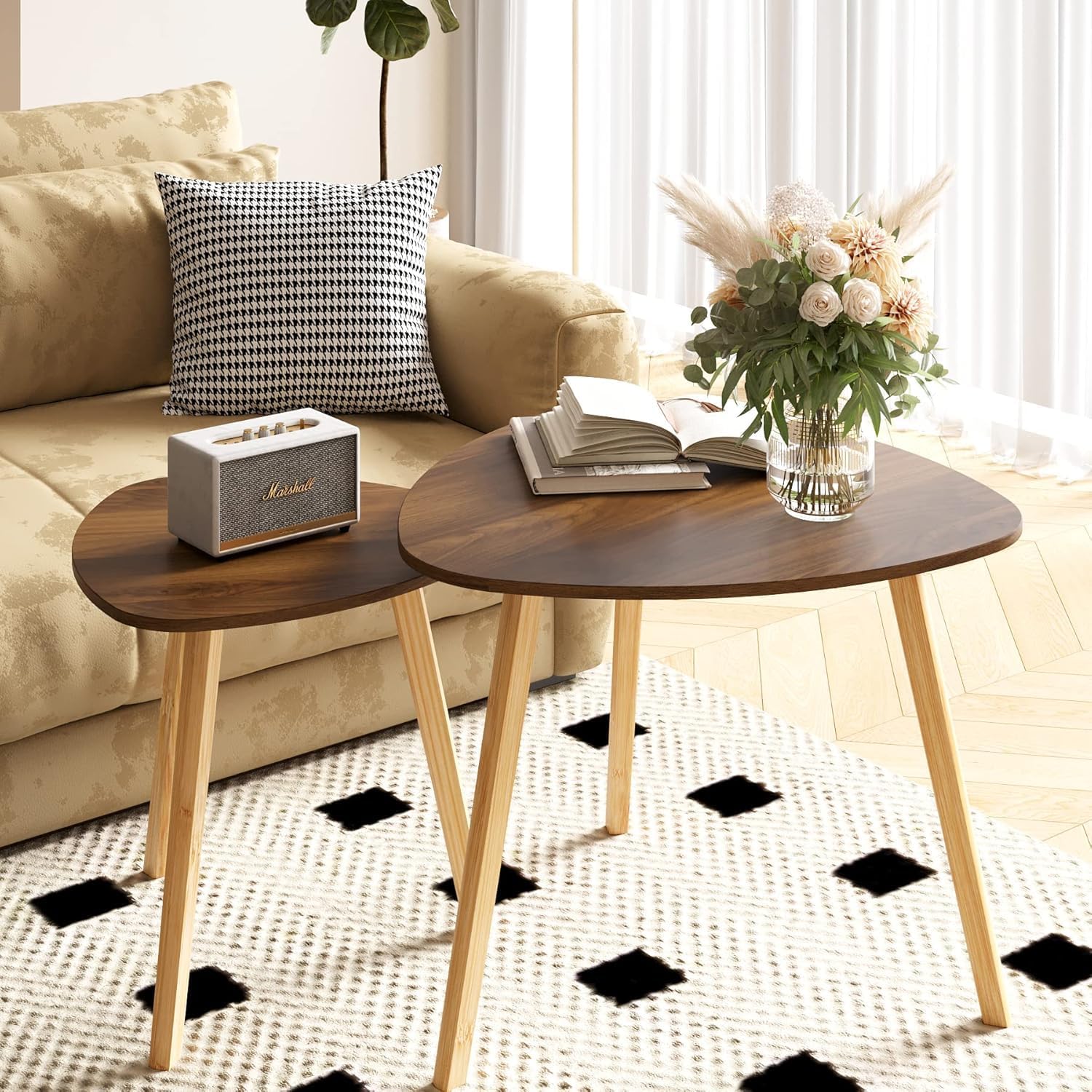 Leaf Nesting Tables Set of 2