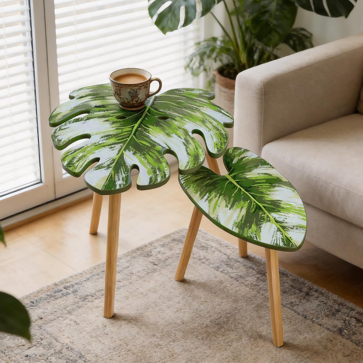 Leaf Nesting Tables Set of 2