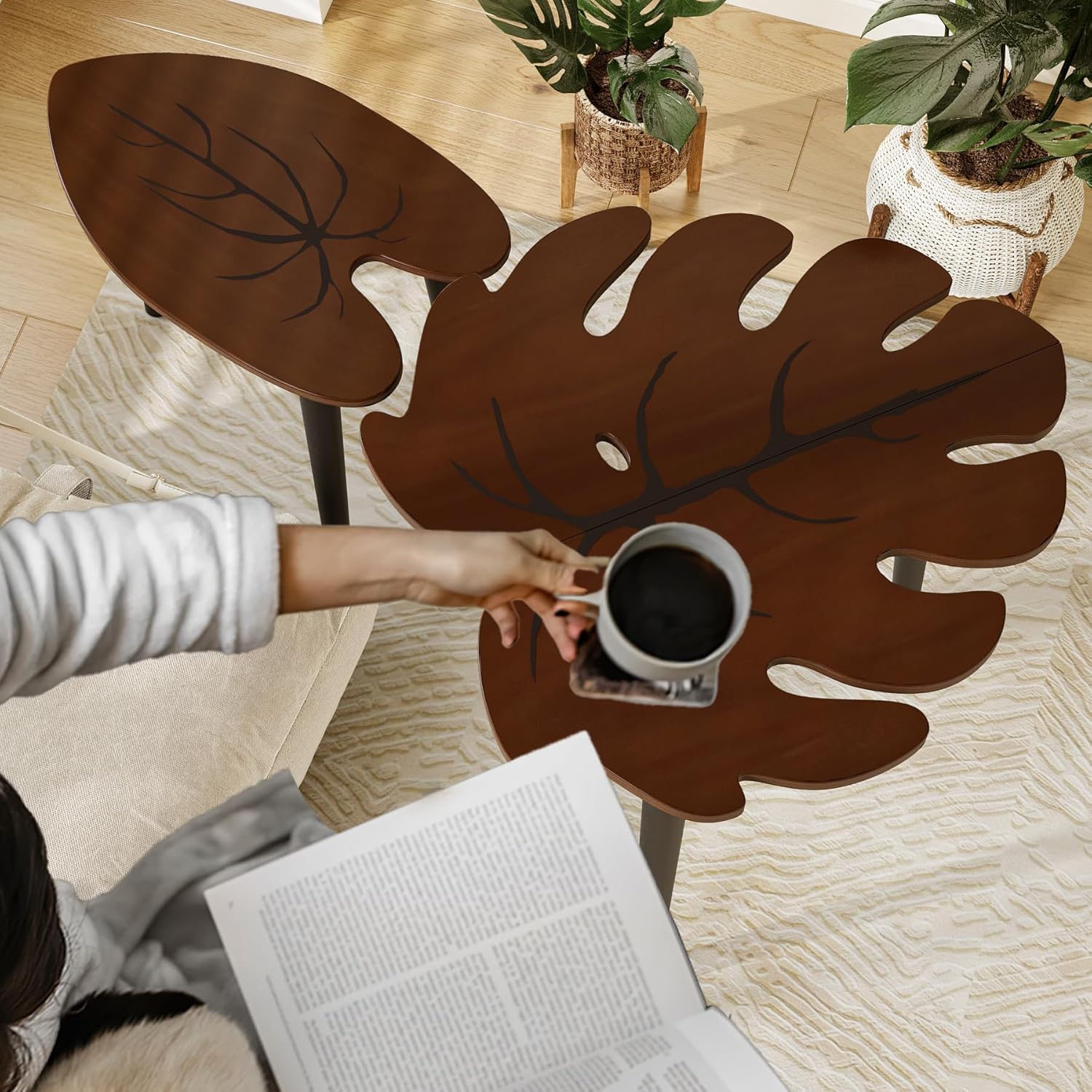 Leaf Nesting Tables Set of 2