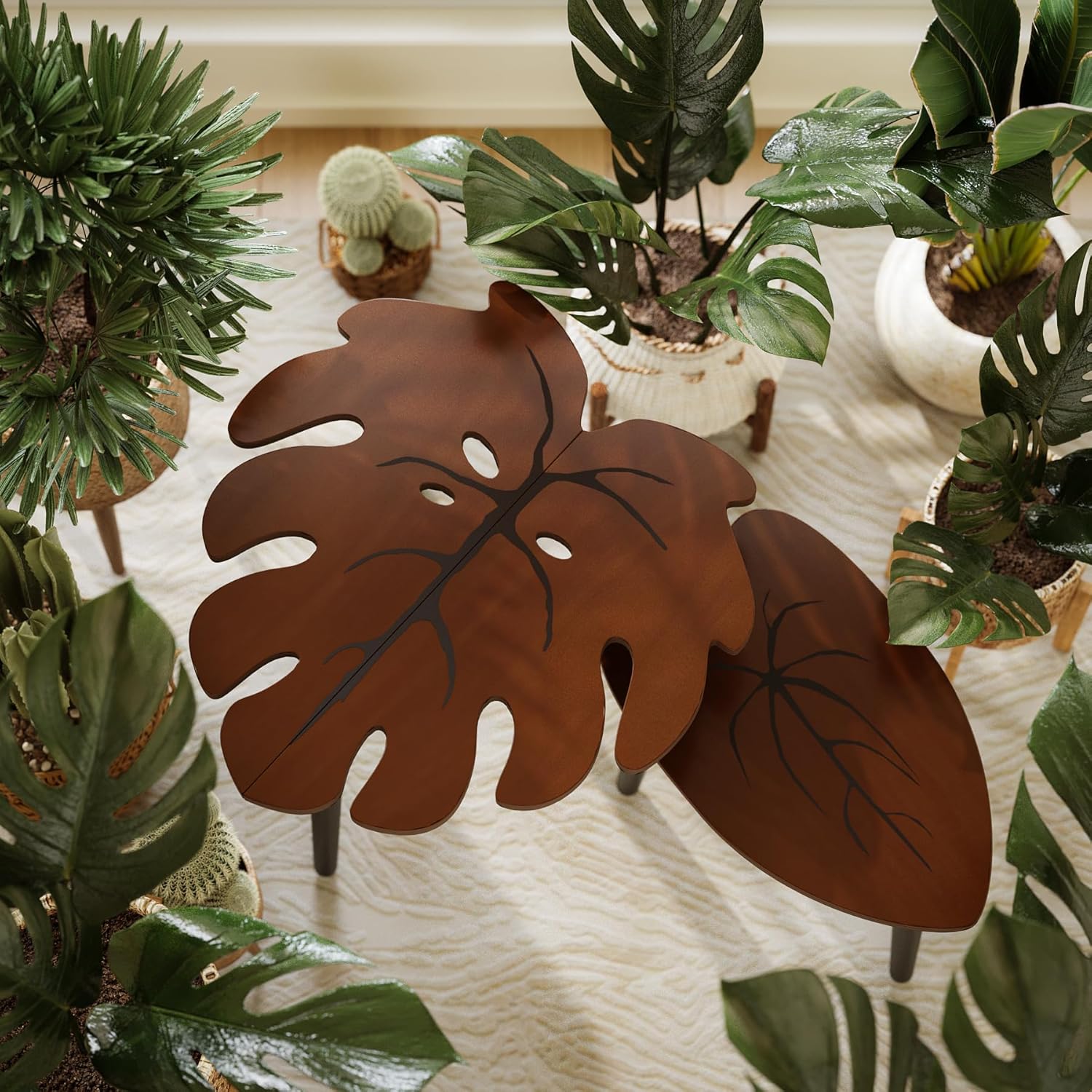 Leaf Nesting Tables Set of 2