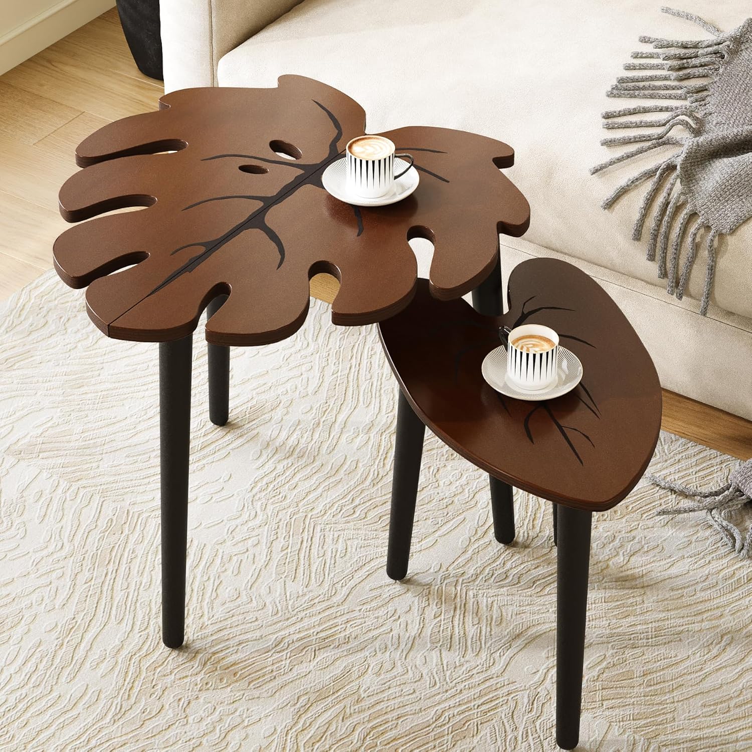 Leaf Nesting Tables Set of 2